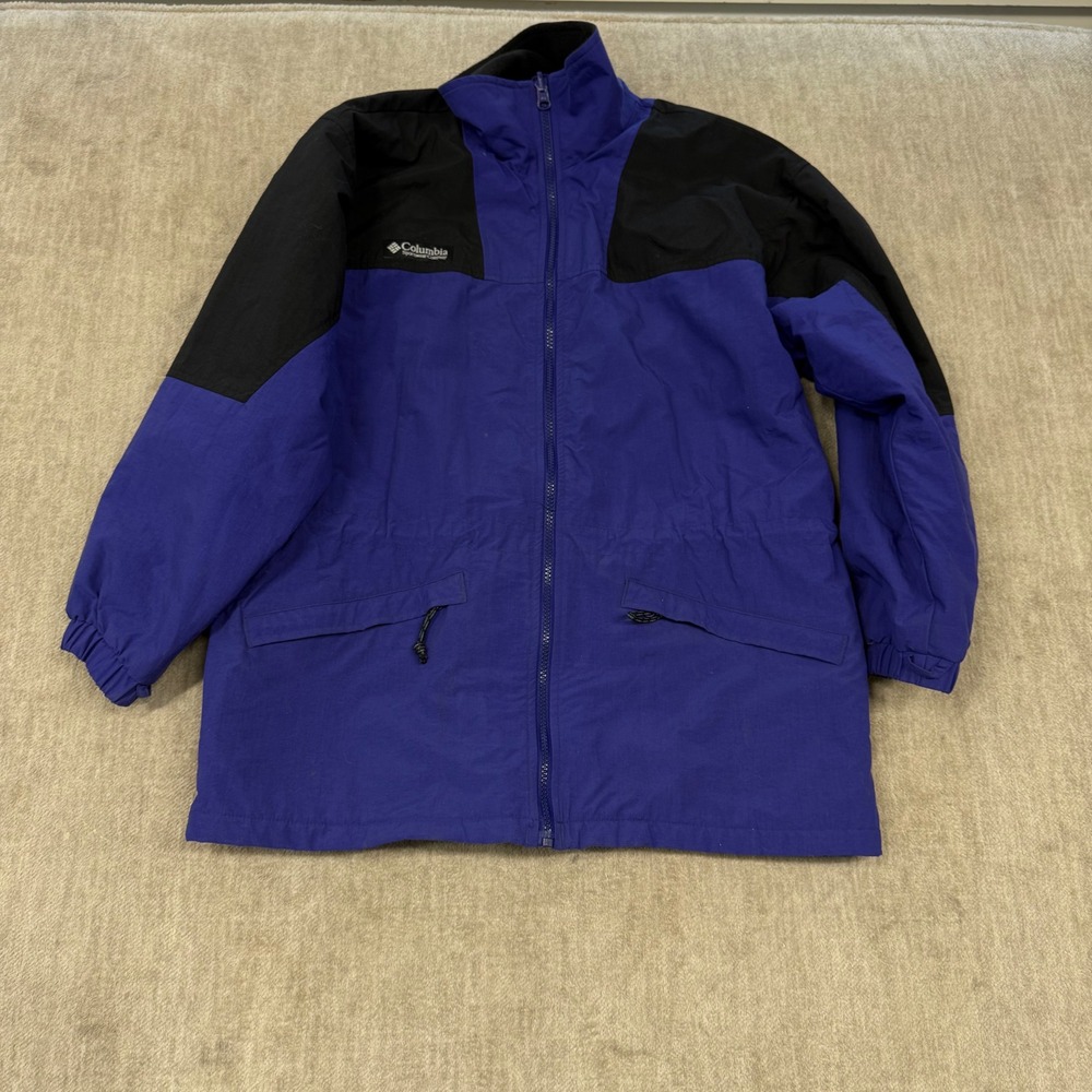 Columbia Sportswear Vintage Purple Black Colorblock Insulated Jacket Parka